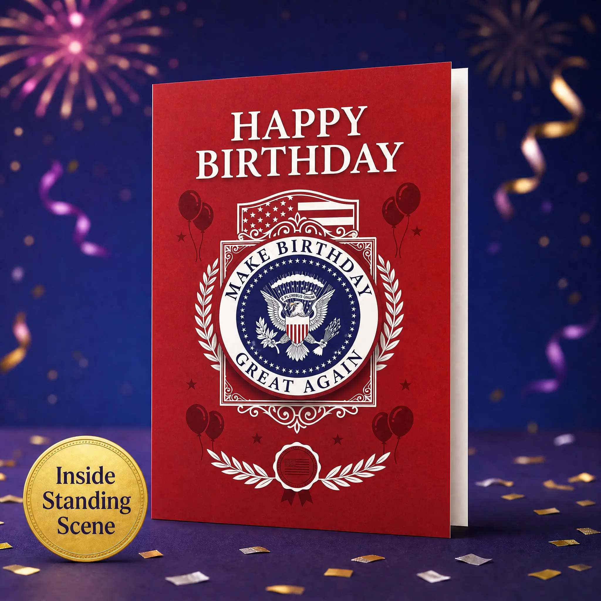 Funny Talking Birthday Card with Sound – Voice Audio Greeting Card, Standing Birthday Scene 5x7 with Envelope, Unique Gag Gift for Him, Her, Dad, Friends & Family