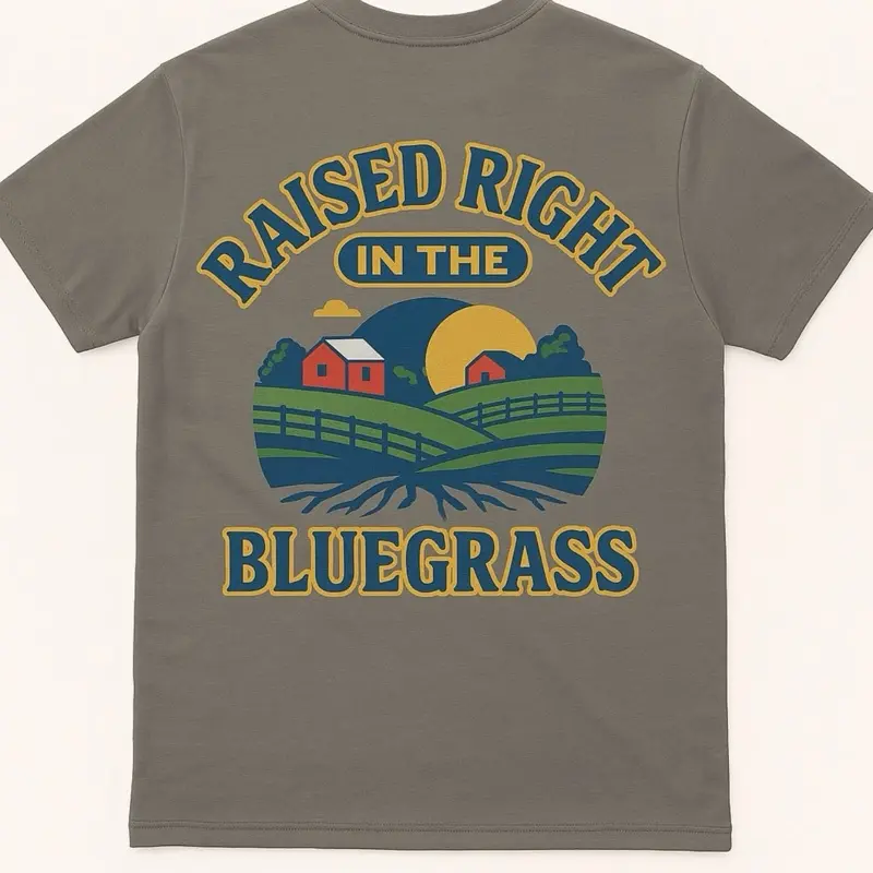 Raised Right in the Bluegrass– 270 Threadz Original Graphic T-Shirt