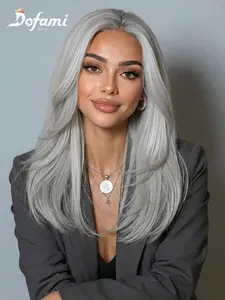 Women's Lace Front Wig, Natural Straight Hair, Natural Looking Wig, Comfortable & Heat Resistant, Perfect for Parties & Daily Wear, Full Head Coverage, Lace Frontal Wig