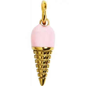 Ice Cream Gold Charm