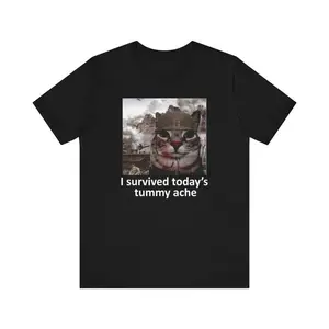 i survived today’s tummy ache unisex  t-shirt Classic Cotton