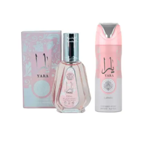 Yara 50ml perfume + Yara 200ml Deodorant spray