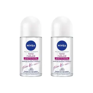 ROLL ON DEODORANT 50ML 2 PACK- EFECTO SATIN- NATURAL TONE- UNISEX