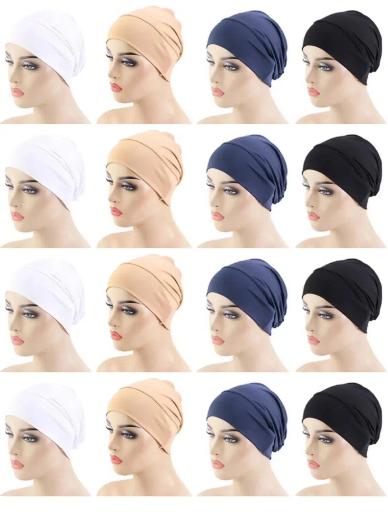 Thin Headscarf, Anti-Hair Loss Cap, Slip-On Design, Sealed Packaging, Comfortable Modest Fashion, Modesty, Suitable for Daily Wear, All Seasons, Turban Hijab For Muslim