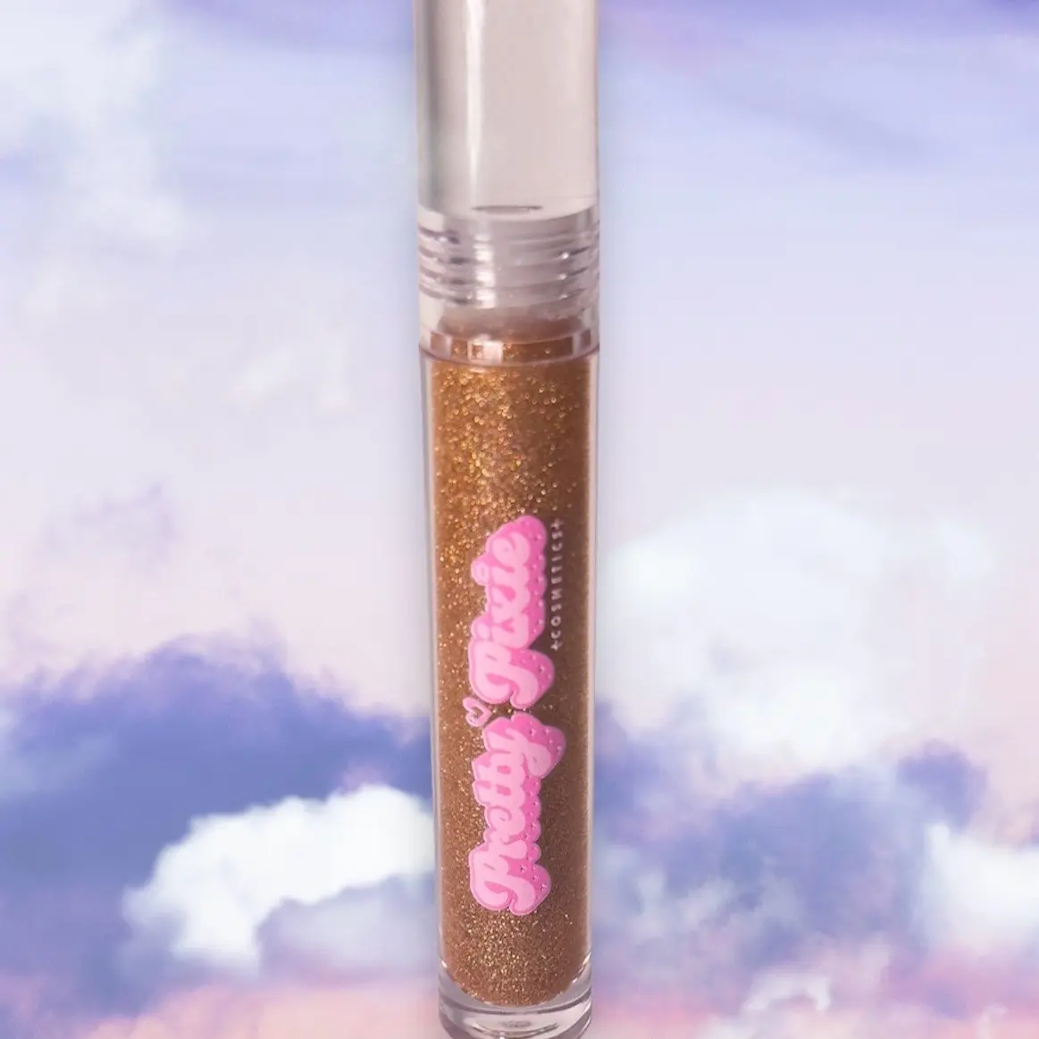 Fantasy Gold Glitter Lipgloss Pretty Pixie Cosmetics