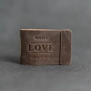 What I Love About You Leather Book, Fill in the Blank, Gift for Spouse or Significant Other, Gift for Husband or Wife, Leather Journal, Pocket Journal Small