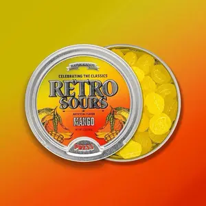 Retro Sours Mango Flavor 2.12 oz Tin