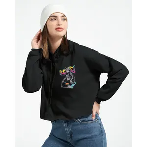 ✨ Gatita Mala DJ Crop Hoodie – Trendy & Comfy Statement Piece! 🎧