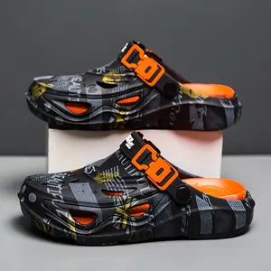Men's Fashion Thick-Sole EVA Shoes, New Design - Slip-On, Breathable Clogs with Soft Insole, Suitable for Outdoor Comfort, Thick-Sole Shoes