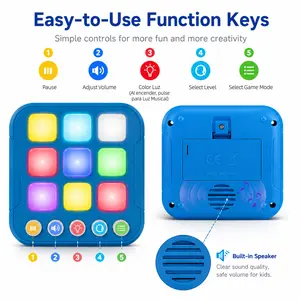1pc Electronic Tic-Tac-Toe Board Game - Portable Travel Toy with Multiple Gameplay Modes, for Entertainment & Memory Improvement, Suitable for Kids & Adults, Fidget Gift Option