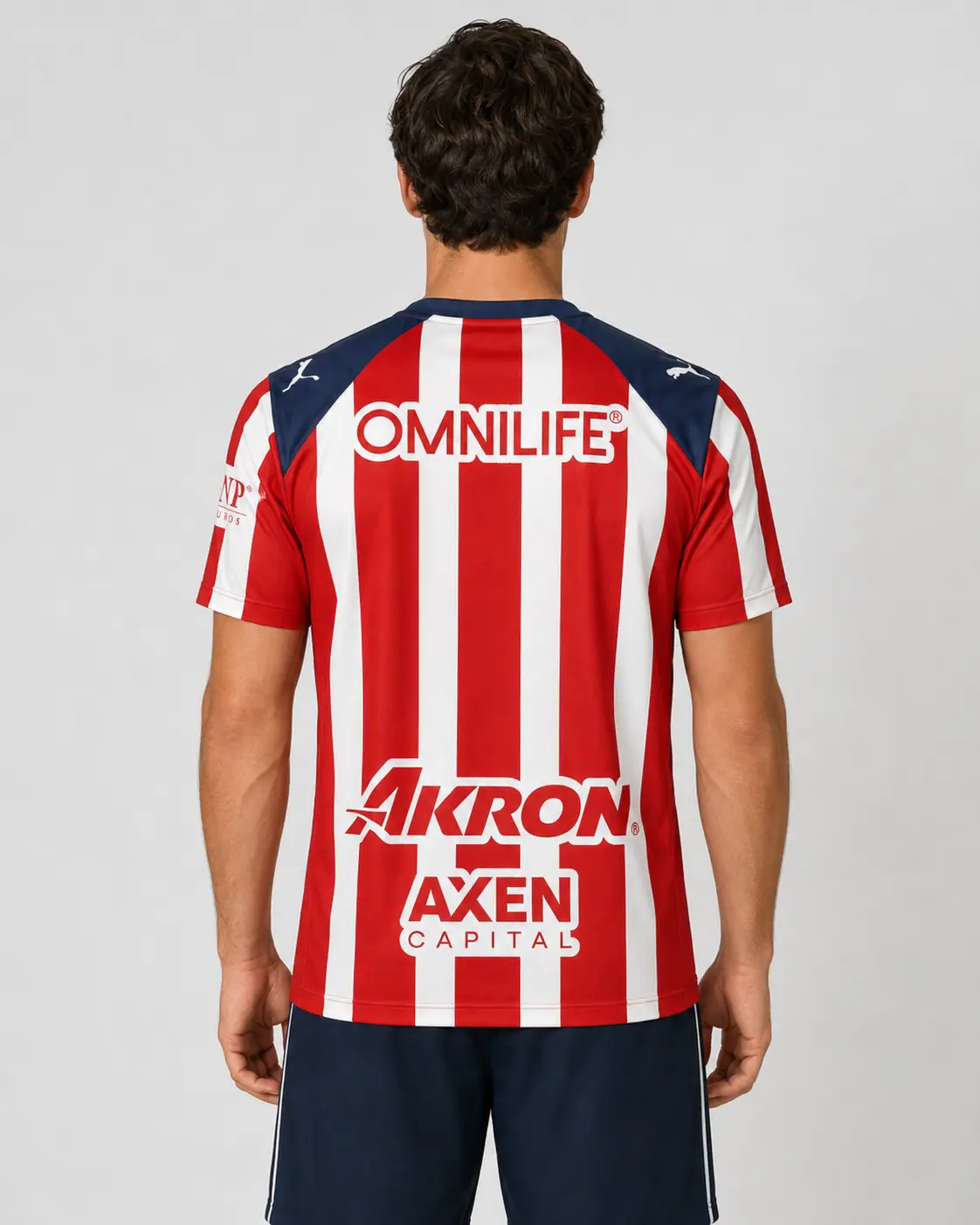Red White Stripes Soccer Jersey