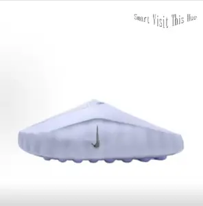 Pale Lavender Perforated Foam Mules, Chunky Slip-On Clogs with Textured Purple Studded Sole, Trendy Streetwear Footwear for Soft Urban Style