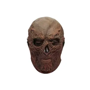 Stranger Things 4 Vecna Latex Mask, Glowing Light Halloween Horror Prop, Face Covering Accessories for Cosplay