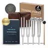 Resonance Sound Healing Tuning Fork Set – 128Hz, 136.1Hz, 256Hz, 384Hz with Activator – Sound Therapy for Stress Relief, Deep Relaxation & Chakra Balancing, Sound Healing, Stress Relief, Chakra Balance, Yoga, Boost energy, sound frequency.