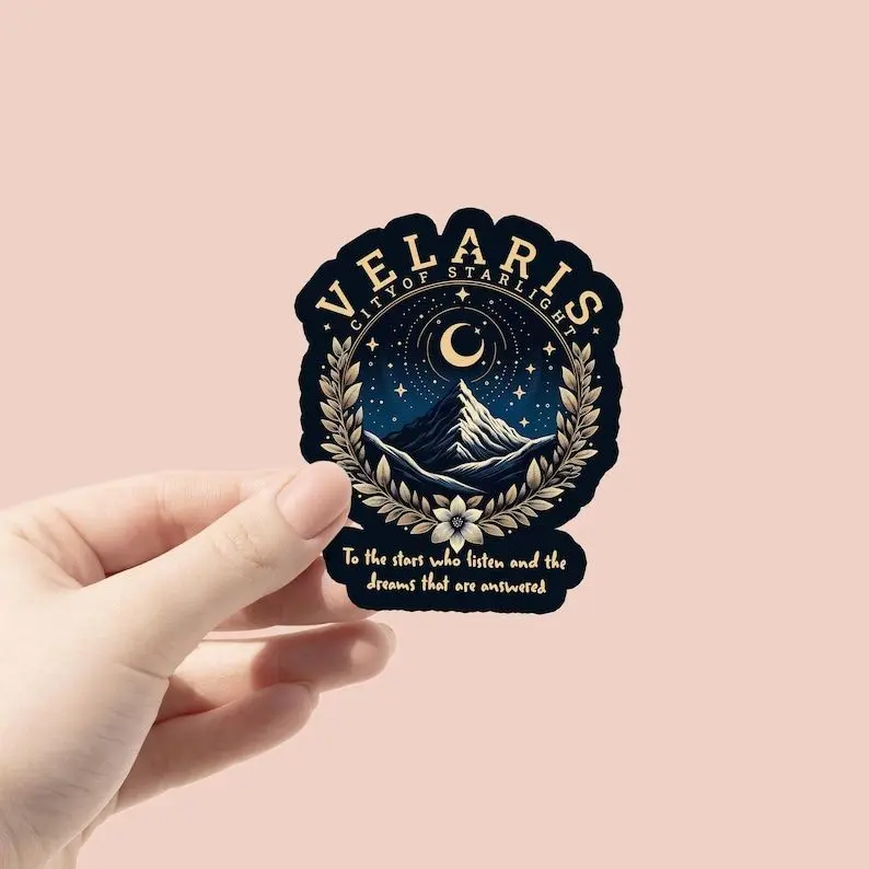 Velaris City of  Starlight Vinyl Sticker, Fantasy Reader, Kindle Sticker, Velaris, Bookish, Dragon Sticker,Fantasy Book Lover - FAST SHIPPING