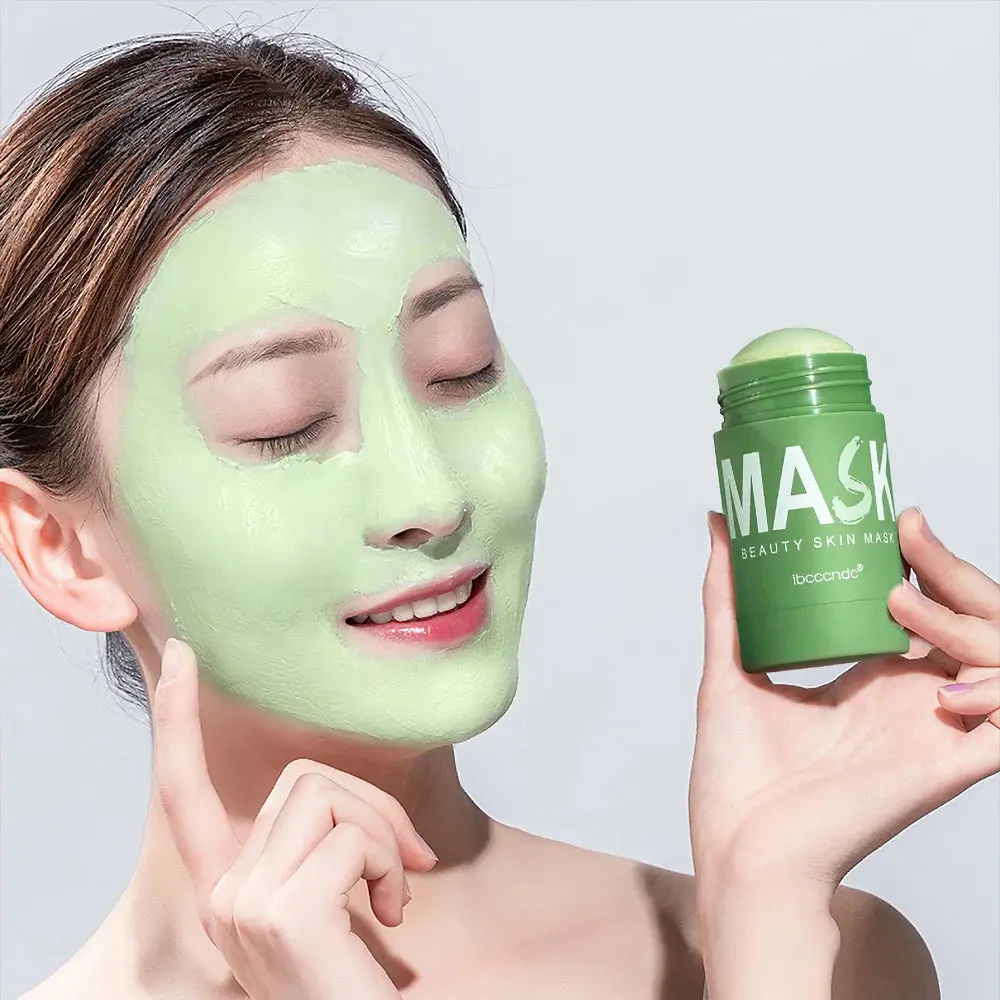 IBCCCNDC Green Tea Cleansing Stick Mask | Washable Clay Face Mask 40g