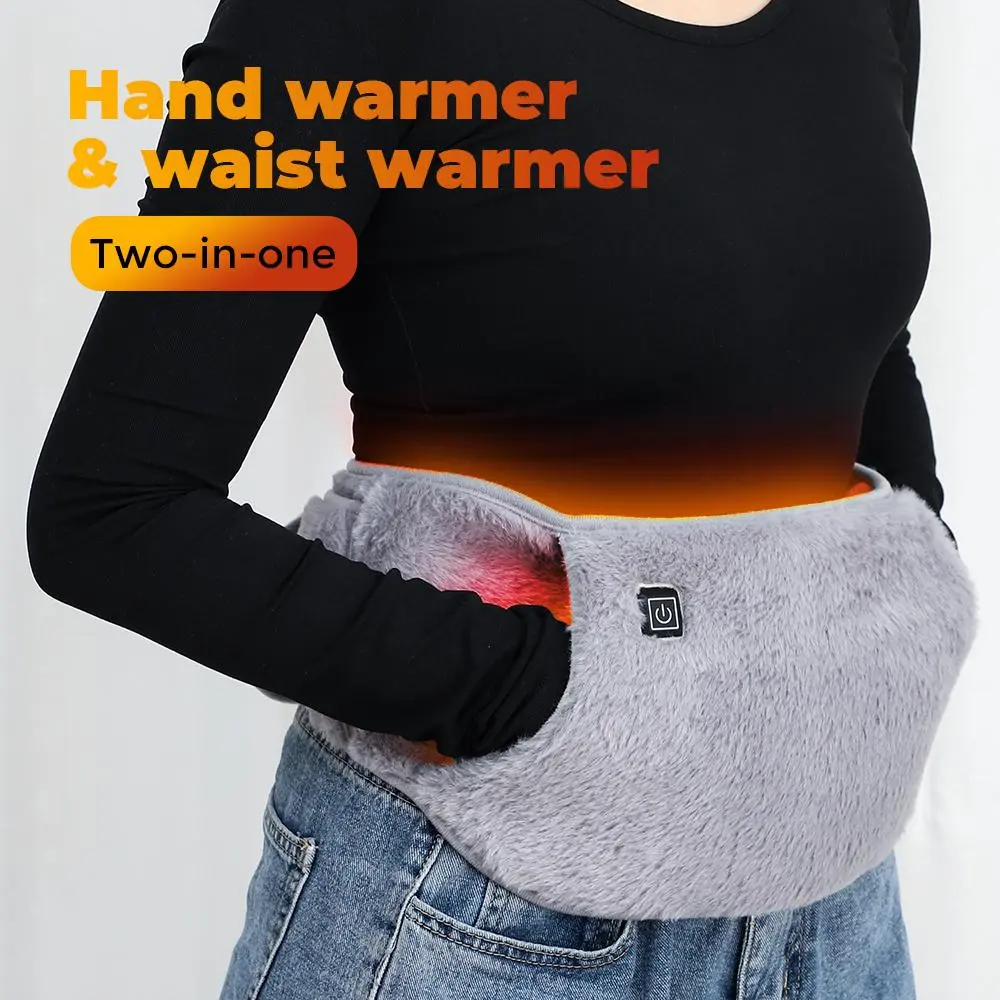 Portable Electric Heating Pad, Electric Lumbar Warmer, Three-Speed Adjustable Rapid Heating Pad, Fast Heating Pad, Heated Wrap, Hip Heating Pad, Stomach Heating Pad, Designed for Women and Girls, Requires Plug-in Use, No Batteries Included