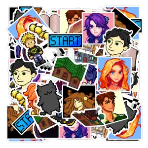 Stardew Valley Pack 20 PCS Stickers Game Funny Graphic Waterproof Stickers Pack, Decorative Car Wall Bottle PC Book Vinyl Stickers Decal