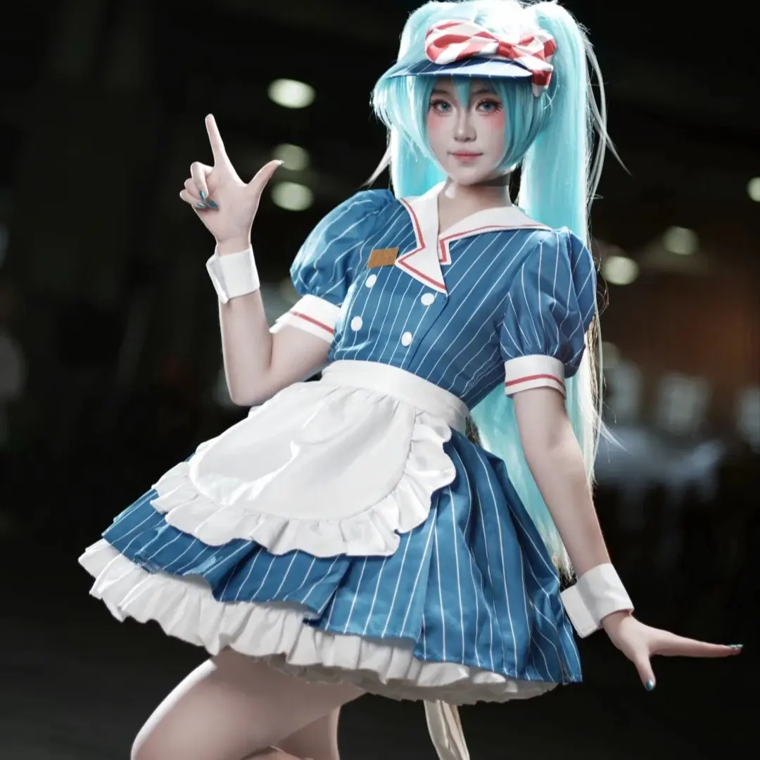 Vocaloid 01 Cosplay Costume, Mesmerize Hatsune Cosplay Costume Blue Maid Dress for Halloween Womenswear Clothes - TikTok Shop Vocaloid 01 Cosplay Costume, Mesmerize Hatsune Cosplay Costume Blue Maid Dress for Halloween Womenswear Clothes - TikTok Shop