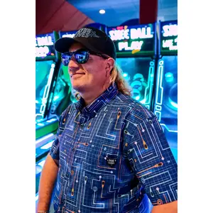 Battle on the Grid Button Up Shirt
