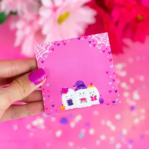 Halloween Book Club Sticky Notes 3" x 3"