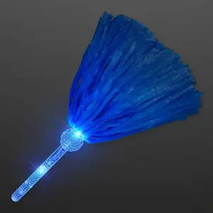 Blue LED Light Up Pom Poms (2 Pack)