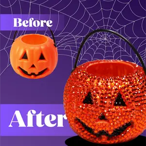 Mini Trick-or-Treat Pumpkin Bedazzling Kit
