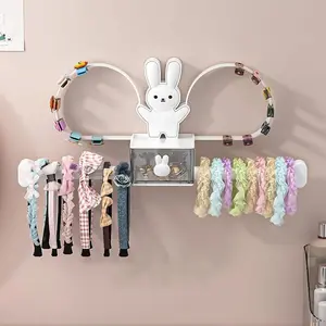 Space-Saving Headband Organizer Stand, Desktop Display Rack for Hair Accessories, Display Container, Holds Multiple Headbands, Scrunchies & Hair Ropes
