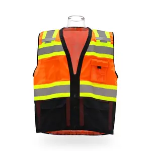 Wholesale Long HI-Vis Safety Vest Type R Class 2 Not FR Meets ANSI/ISEA 107-2020 100% Polyester Size XS-5X