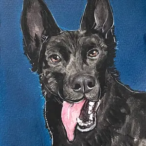 Personalized Pet Portrait - Watercolor