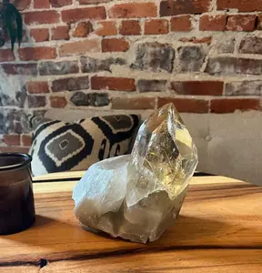 Natural Brazilian Citrine Freeform – Sculptural Crystal for Home or Office Décor