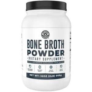 Bone Broth Protein Powder, Grass Fed, 21g Protein & 16g Collagen, 2lbs