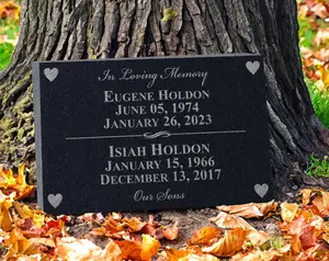 Multiple Name Family Memorial Stone | Husband Wife, Mother Father, Grandparents, Siblings, Couples | Companion Memorial for Parents Plaque