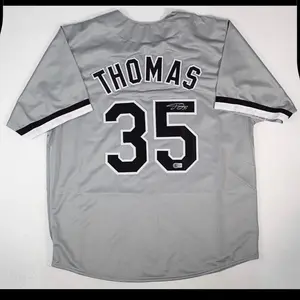 HOF Frank Thomas Autographed Jersey High-Quality Fabric Unique Design for Collection with Distinctive Pattern and Personal Touch