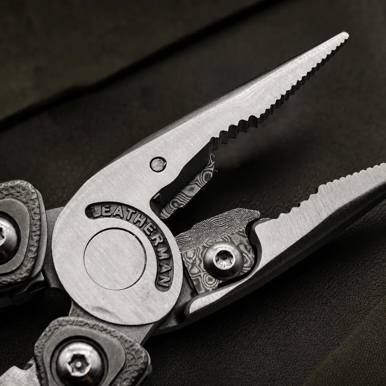 2-PCS VG10 Damascus Wire Cutter Inserts Compatible with Leatherman Multitool Pliers
