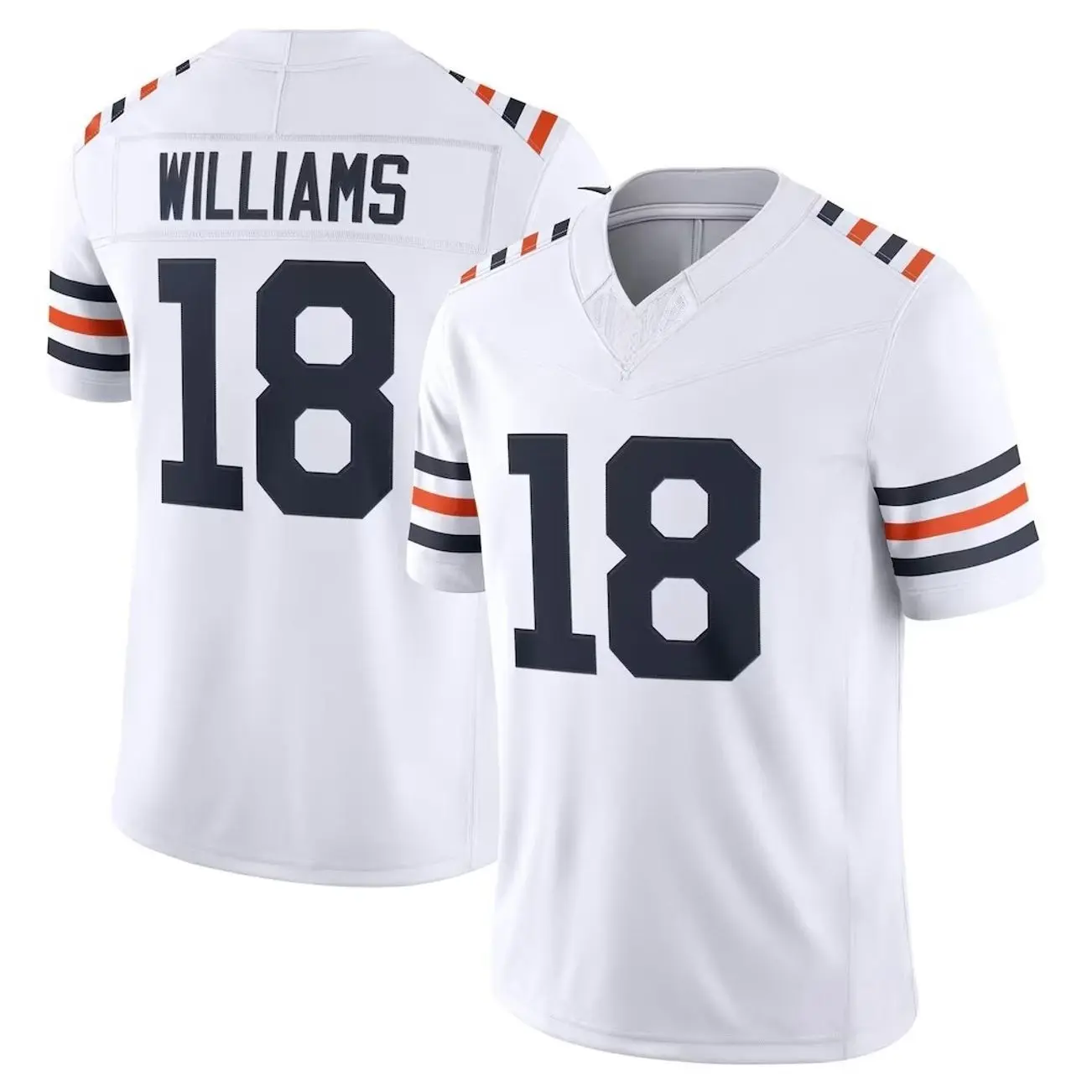Unisex Football inspired by Chicago Williams 18 Alternate Player Game Jersey - White