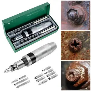 Precision Screwdriver Multi-functional Impact Drill Bit Set & 13pcs/set Durable Tool Set for Repair & Disassembly & Multi-function Screw Extractor Remover & Ratchet Screwdriver