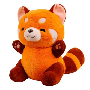 Red Panda Stuffed Animal 23.6 inches, Red Panda Plush Pillow, Red Panda Plush Gift for Girlfriend Kids Birthday, Cute Hugging Plush Pillow