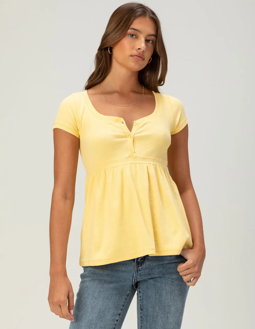 RSQ Womens Babydoll Top