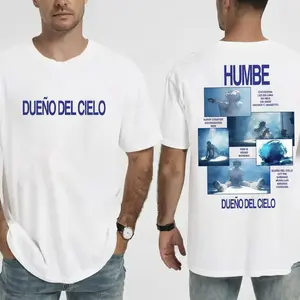 Humbe Dueno Del Cielo Tour 2026 Comfort Color Letter Printed Tee Ring-Spun Cotton Soft-Washed T-Shirt Trendy Tops Perfect Gift