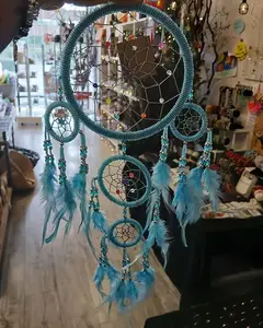Handcrafted Dream Catcher - Feathers, Wooden Hoops, Beads & Intricate Webbing - Unique Decor for Peaceful Sleep & Positive Energy - Hanging