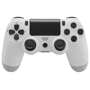 Wireless Game Controller For PS4/PC/Android/iOS, With Double Vibration, Six Axis Gyro, Touch Pad, Speaker, Gamepad, White