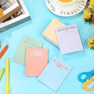 9pcs/set 30 sheets/pad Assorted Funny Notepads with Sayings - Sticky Notes for Office Supplies, To-Do List, and Work, Boost Productivity and Brighten Your Day