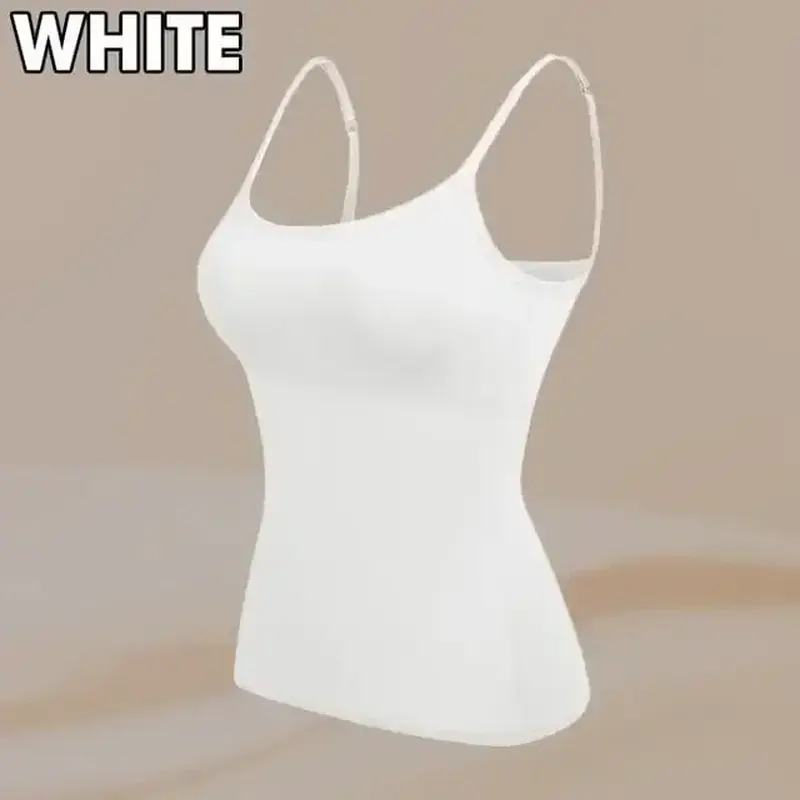 Cami Bra – Women'S Camisole with Built in Padded Bra Vest Dropshipping as Seen on Tiktok Pink Top for Women Pajamas Home Wear WOBDAEL