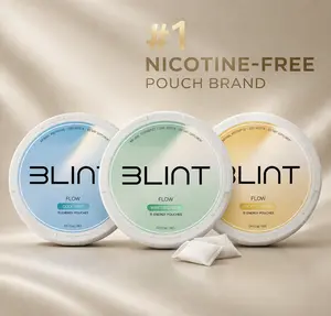 Blint Flow Pouches - Nootropics with Clean Ingredients for Sharp Focus Smooth Energy Enhanced Cognition Nicotine-Free Caffeine-Free No Jitters Crash or Dependency (3 Cans)