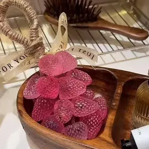 Handmade Custom DIY Crystal Strawberry Grape Soap Essential Oil Aromatherapy Soap Cleaning Handwashing Gift Birthday Gift Party Gift Box