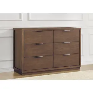 Forever 6 Drawer Dresser with Changing Top and Interlocking Drawers - Naturals Collection