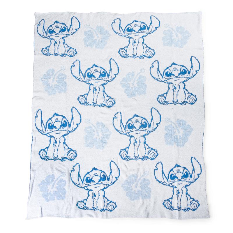 Lilo and Stitch Hawaiian Flower 50x60 Feather Knit Throw