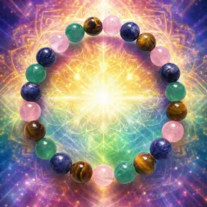 The Seeker’s Path Bracelet - Rose Quartz, Sodalite, Green Aventurine, Tigers Eye