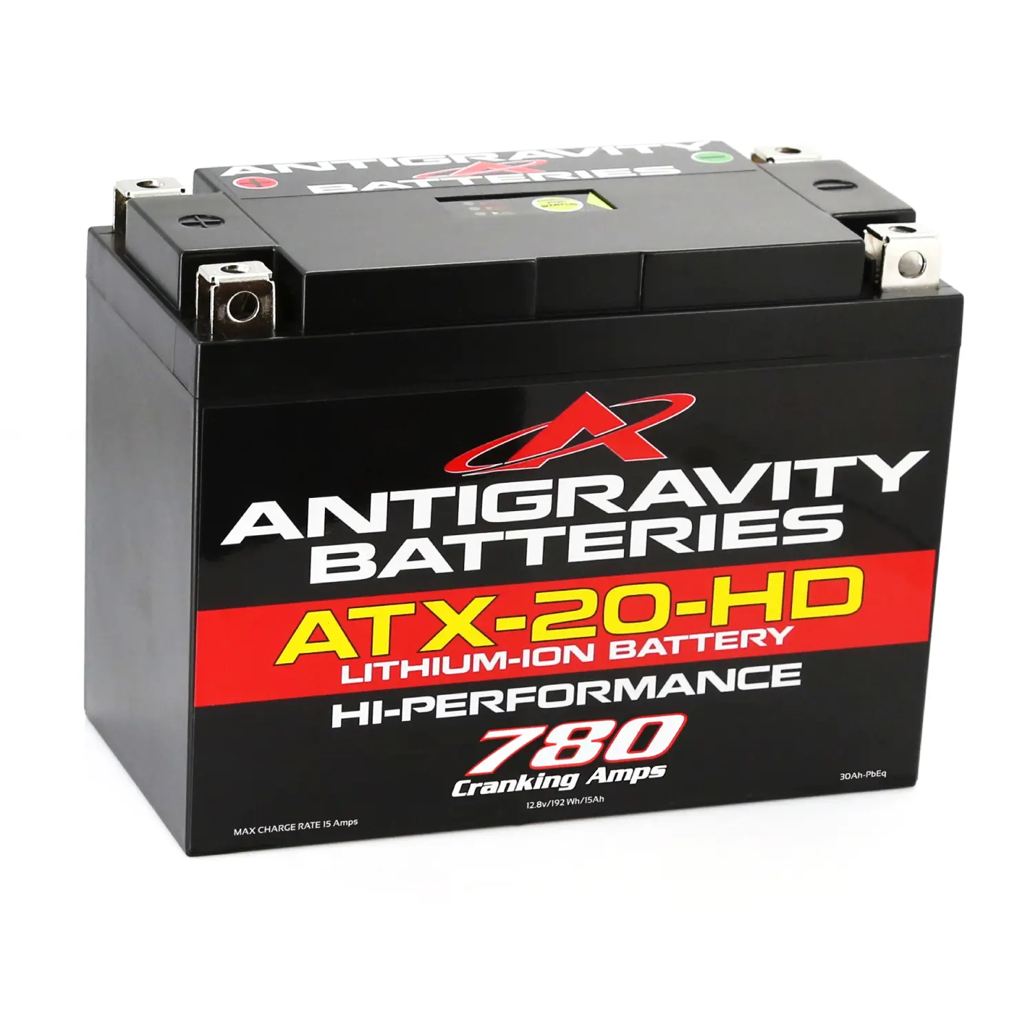 Antigravity ATX20-HD Heavy Duty Lithium Motorcycle Battery 780CA 12V LiFePO4 High Capacity Ultra Lightweight